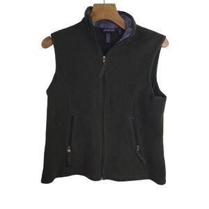 Patagonia Womens Full Zip Fleece Vest Synchilla Polartec Sleeveless Green Size L